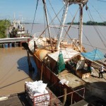 Fischtrawler Entladung